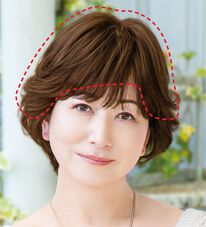 「人毛１００％白髪隠しウィッグセット（ウィッグ・ヘアピース・エクステ）」