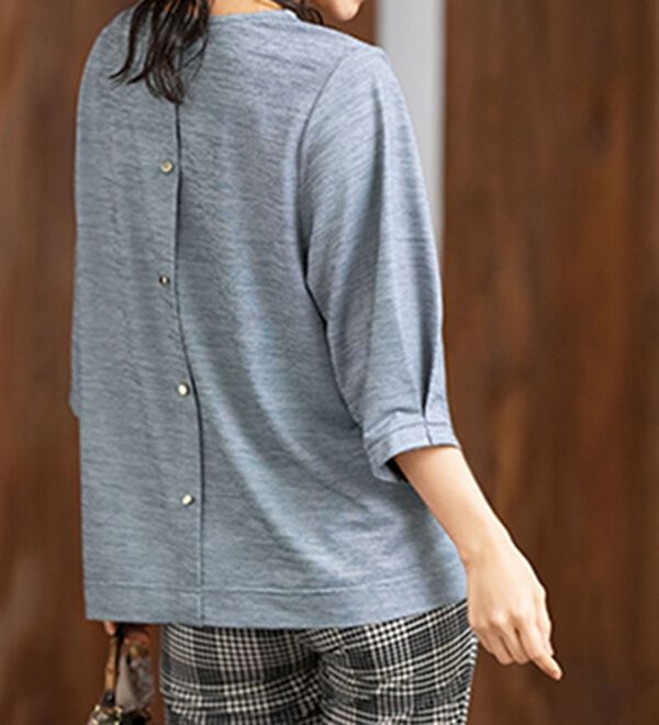 ルフラン（ルフラン）の「【３色組】後ろも素敵なプルオーバー＜ティチェル＞（チュニック）」｜詳細画像