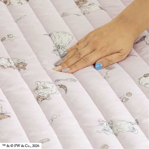 iellio（イエリオ）の「ピーターラビット　洗いざらしミャオマーチ（敷パッド）」｜詳細画像