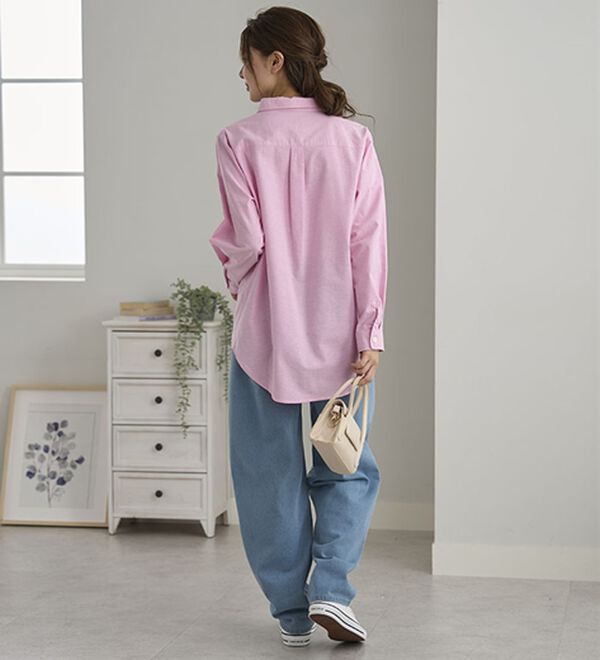 BELLUNA（ベルーナ）の「【ＰＯＬＯ　ＢＣＳ】オックス素材刺しゅうシャツ（シャツ）」｜詳細画像