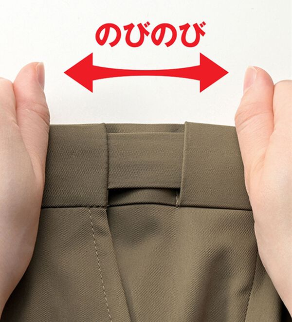 「＜ゴールデンベア＞しわになりにくい綿タッチスラックス（メンズスラックス）」｜詳細画像