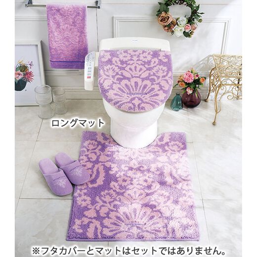 ローラアシュレイ ◆ トイレマット＆兼用フタカバー 花柄刺繍 ◆ ローラアシュレイ ◇ トイレマット＆兼用フタカバー 花柄刺繍 ◇