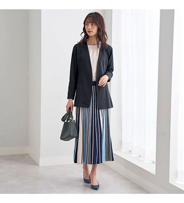 BELLUNA（ベルーナ）の「【４点セット】＜５つのラクが嬉しい！＞洗える！ストレッチ素材４点セットスーツ（その他スーツ）」｜詳細画像