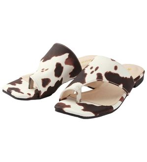 RANAN（ラナン）の「アシメトングサンダル（サンダル・ミュール）」｜モウ柄