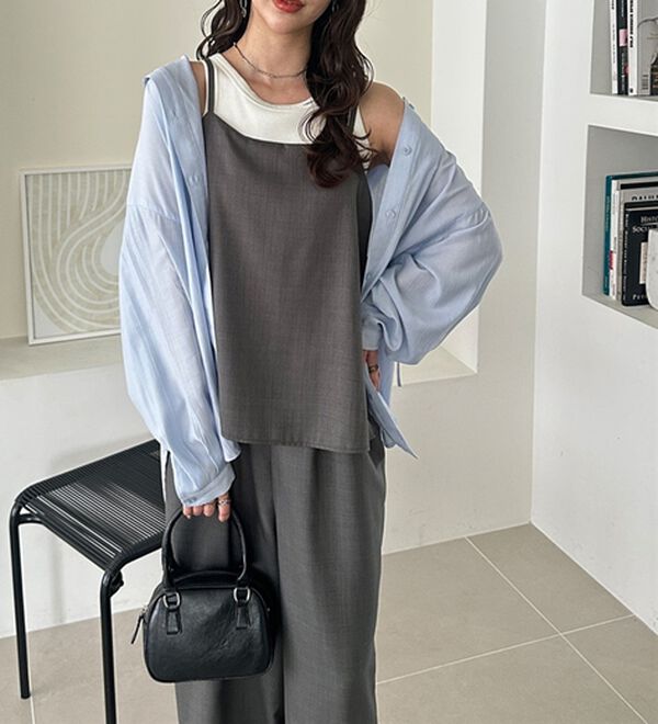 GeeRA（ジーラ）の「セットアップ風キャミソールサロペット（オールインワン）」｜詳細画像