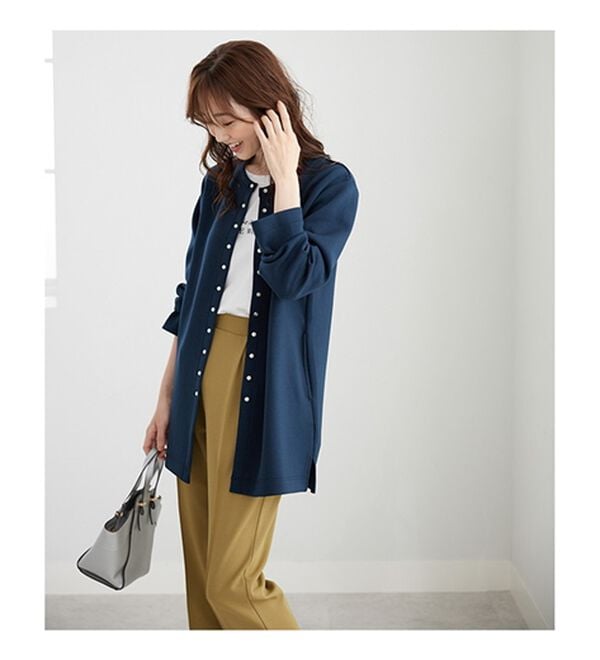 BELLUNA（ベルーナ）の「時短コーデ！ダンボール素材ロングカーデアンサンブル（アンサンブル）」｜詳細画像