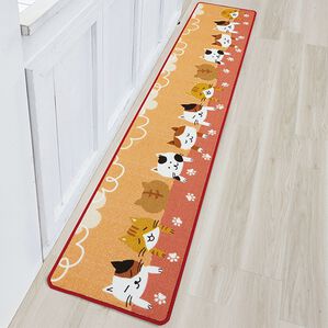 「ドッグ・キャット　ロングキッチンマット（キッチンマット）」｜キャット