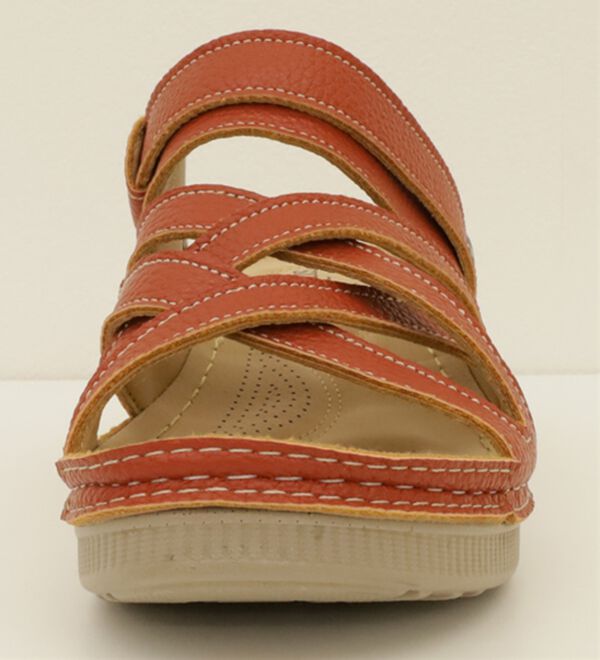 BELLUNA（ベルーナ）の「レザー調クロスデザイン２ＷＡＹサンダル（サンダル・ミュール）」｜詳細画像