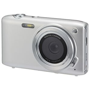 「１３００万画素コンパクトデジタルカメラ（テレビ・オーディオ・カメラ機器）」｜シルバー