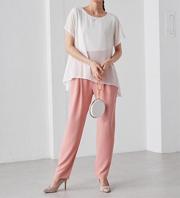 RANAN（ラナン）の「リラックスタックテーパードパンツ（フルレングスパンツ）」｜詳細画像