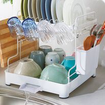 「省スペース水切りラック（水まわり・コンロまわり用品）」