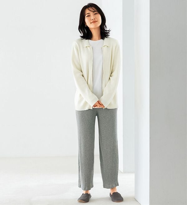 LAVIENNE（ラヴィエンヌ）の「お外でＬＡＶＩＨＯＴ！カーブシルエットパンツ（フルレングスパンツ）」｜詳細画像
