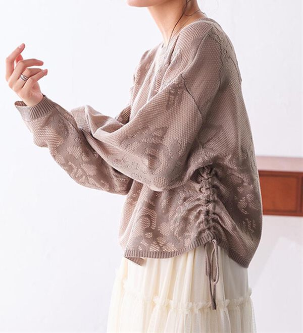 RANAN（ラナン）の「シアーフラワージャカードニットプルオーバー（ニット・セーター）」｜詳細画像