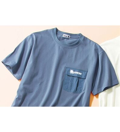 「＜モズ＞フラップポケット付綿１００％Ｔシャツ（メンズＴシャツ）」