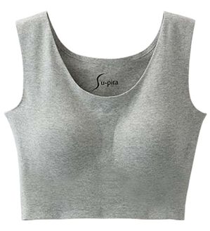 LAVIENNE（ラヴィエンヌ）の「グラマーさんも綿混のＳｕ－ｐｉｔａ（スーピタ）ブラ（ブラジャー）」｜杢グレー