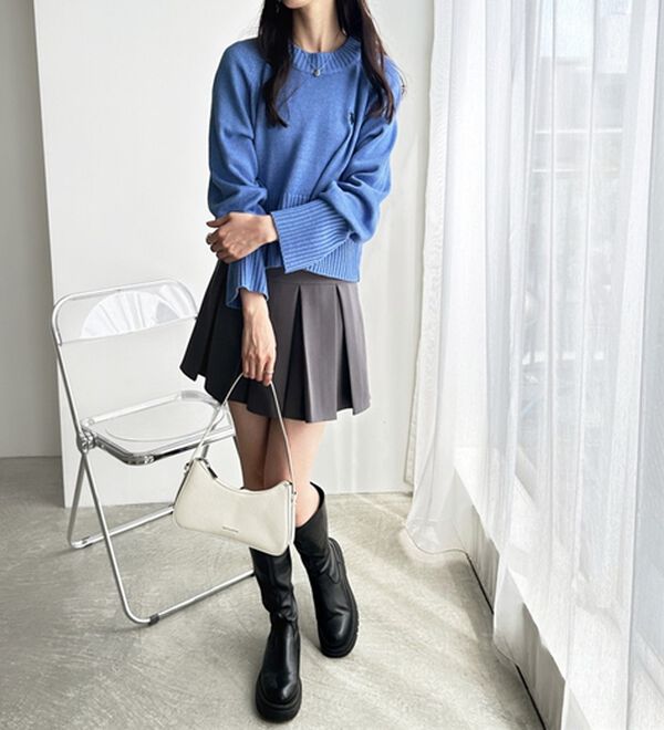 GeeRA（ジーラ）の「【ＵＳ．ＰＯＬＯ　ＡＳＳＮ】ショート丈ニット（ニット・セーター）」｜詳細画像