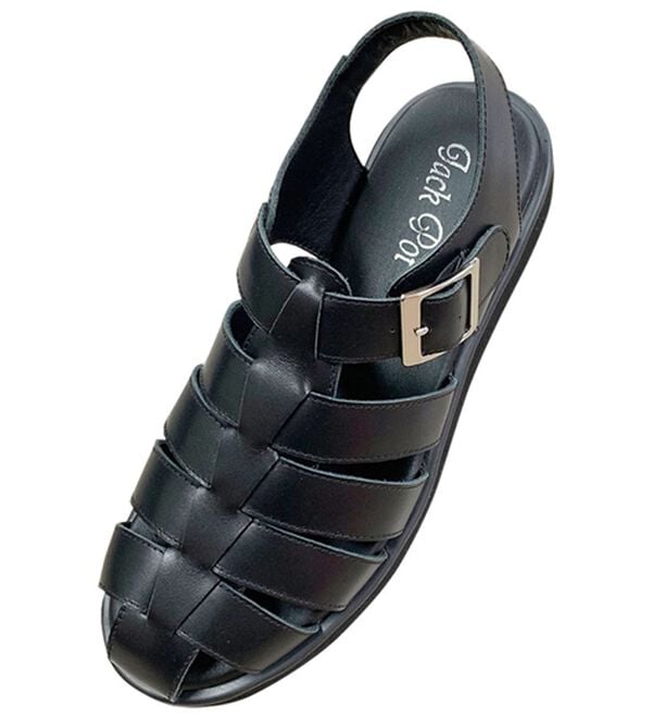 「＜大和の匠＞国産牛革サンダル（メンズサンダル）」｜グルカ