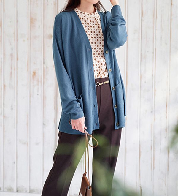 BELLUNA（ベルーナ）の「もちもちカシミヤタッチニットカーディガン（ニットカーディガン）」｜詳細画像