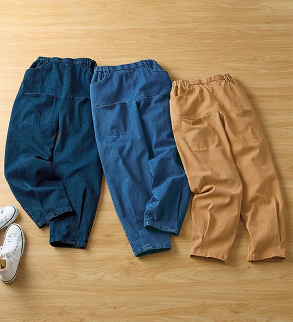 BELLUNA（ベルーナ）の「ポケットデザインコロンデニムパンツ（フルレングスパンツ）」｜詳細画像