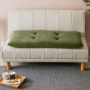 iellio（イエリオ）の「とろけるマイクロソファパッド＜抗菌防臭機能付・ソファーパッド・２人掛け・３人掛け・クッション・長座布団＞（ソファパッド）」｜スモーキーグリーン