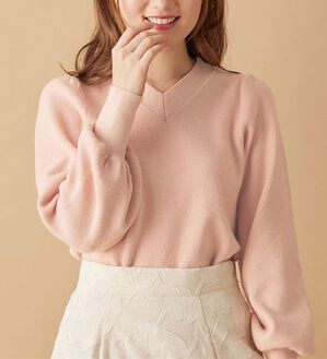 alotta（アロッタ）の「Ｖネックアンジェリーナニット（ニット・セーター）」｜詳細画像