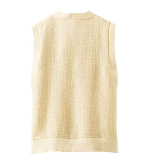 BELLUNA（ベルーナ）の「ツイード調素材Ｖネックデザインベスト（ベスト）」｜詳細画像