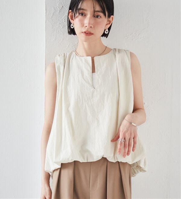 RANAN（ラナン）の「2WAYギャザーバルーンブラウス（ブラウス）」｜詳細画像