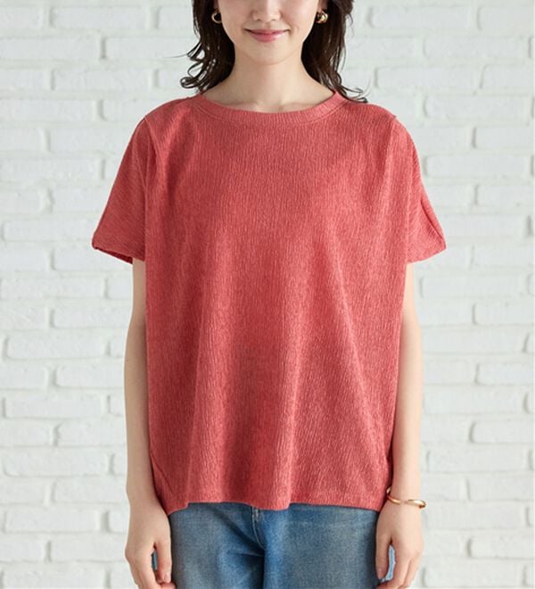 BELLUNA（ベルーナ）の「楊柳素材ドルマンプルオーバー（カットソー）」｜詳細画像