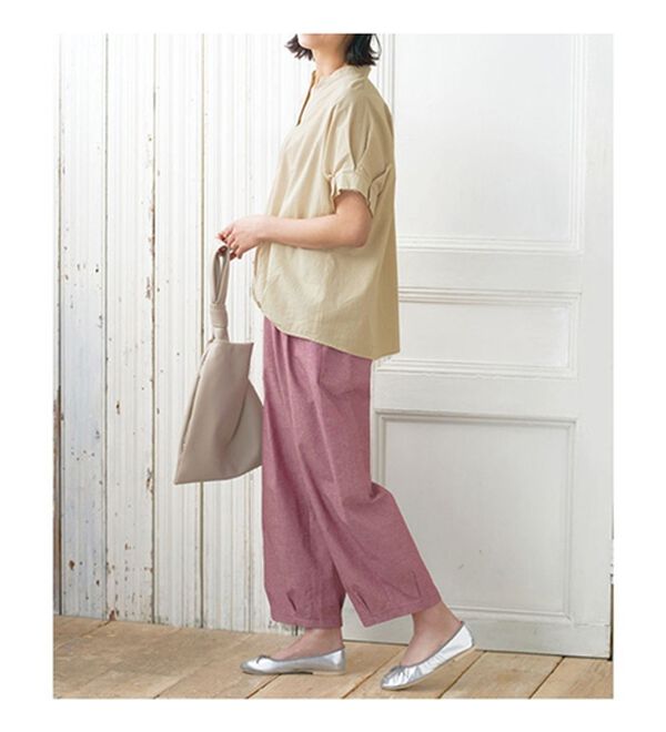 BELLUNA（ベルーナ）の「サッと決まる！タック袖ゆったりブラウス（ブラウス）」｜詳細画像