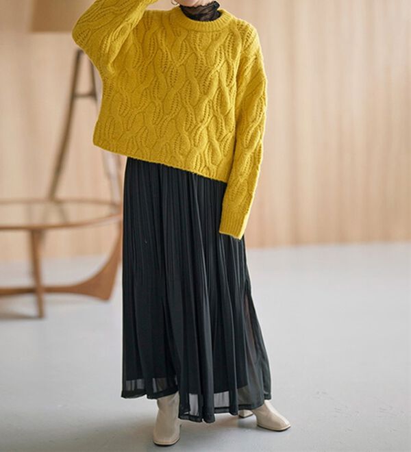 RANAN（ラナン）の「シフォンプリーツマキシスカート（ロングスカート）」｜詳細画像