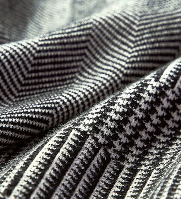 ルフラン（ルフラン）の「モノトーンジャカードニットチュニック（ニット・セーター）」｜詳細画像