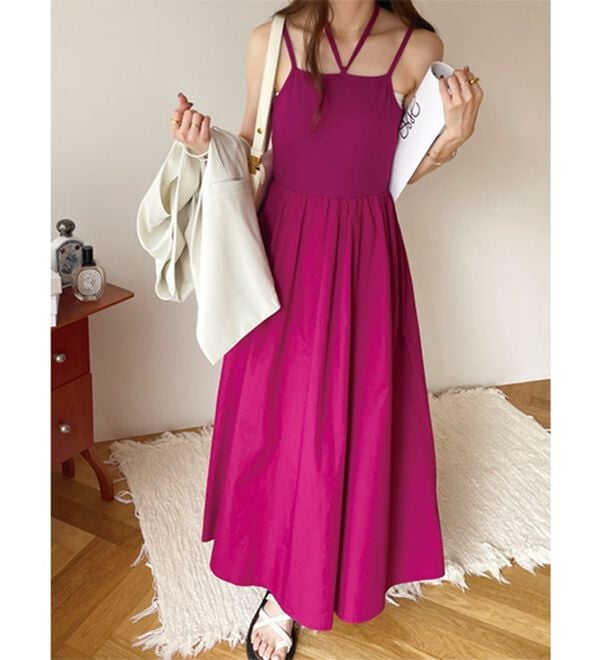 GeeRA（ジーラ）の「着回し異素材ドッキングキャミワンピース（ドッキングワンピース）」｜詳細画像