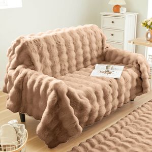 ぽこぽこラビットファーマルチマット＜ラグ・ソファーカバー・ソファ