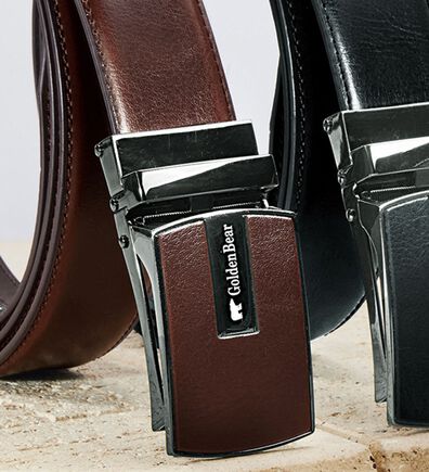 「＜ゴールデンベア＞長く使える！着脱楽々ベルト（メンズベルト）」