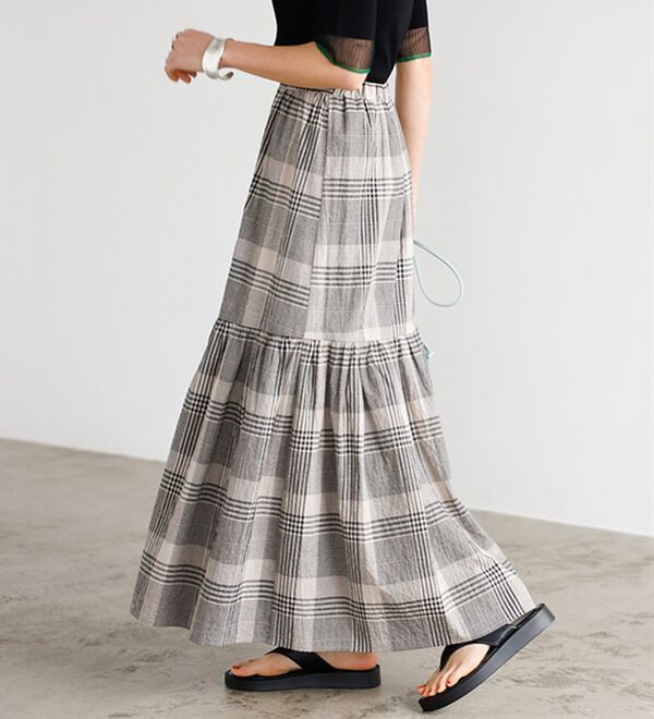 GeeRA（ジーラ）の「フレアーボリュームマキシスカート（ロングスカート）」｜詳細画像