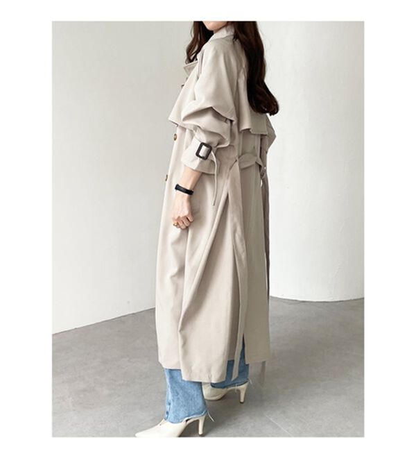 ドラマ着用商品』上品オーバーサイズトレンチコート - ベルーナ【公式】