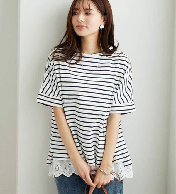 BELLUNA（ベルーナ）の「大人顔サマ見えゆったりＴシャツ（Tシャツ）」｜詳細画像