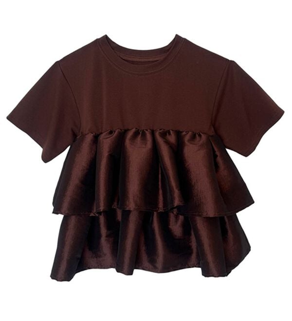 RANAN（ラナン）の「シャイニーフリルTシャツ（Tシャツ）」｜詳細画像