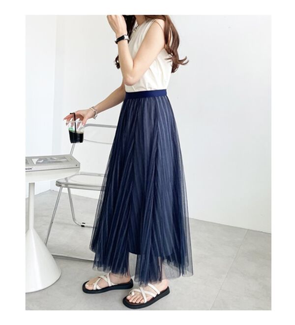 GeeRA（ジーラ）の「フレアーチュールロングスカート（ロングスカート）」｜詳細画像