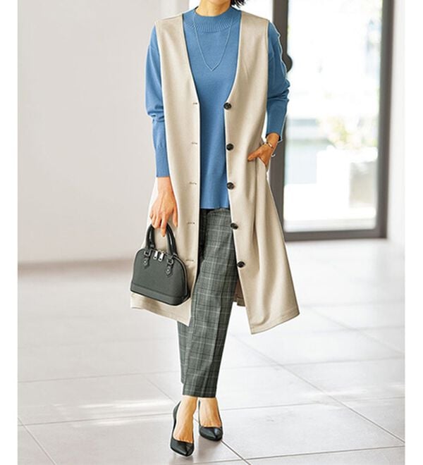 BELLUNA（ベルーナ）の「サマ見え！美脚テーパードパンツ（テーパードパンツ）」｜詳細画像