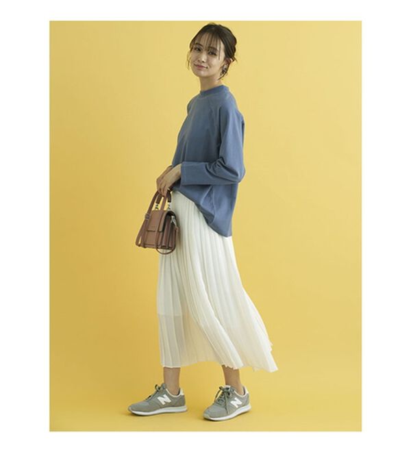 BELLUNA（ベルーナ）の「華奢見せ！しっかり裏毛素材コットン１００％トレーナー（トレーナー・スウェット）」｜詳細画像