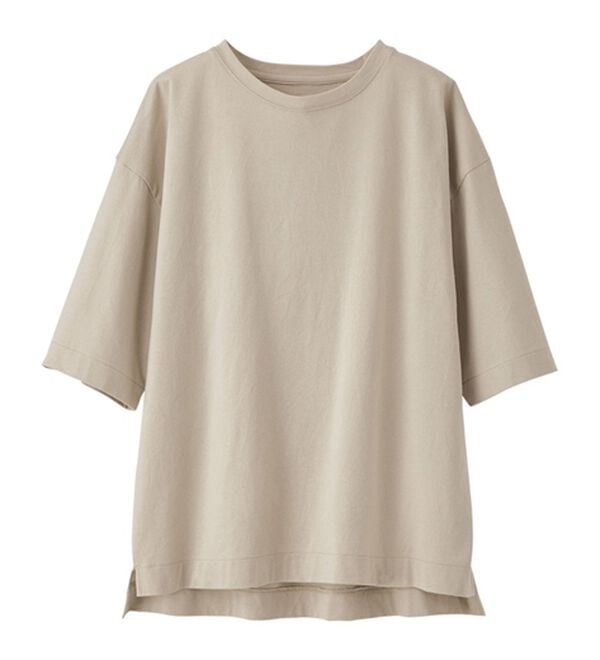 BELLUNA（ベルーナ）の「ひんやリッチコットン大人のゆったりプルオーバー（カットソー）」｜詳細画像