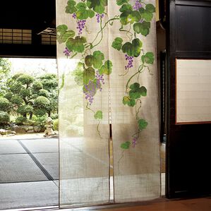 「日本製　開運のれん（のれん・間仕切り・カフェカーテン）」｜山ぶどう