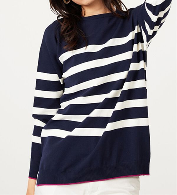 BELLUNA（ベルーナ）の「毛玉になりにくい！ニットプルオーバー（ニット・セーター）」｜詳細画像