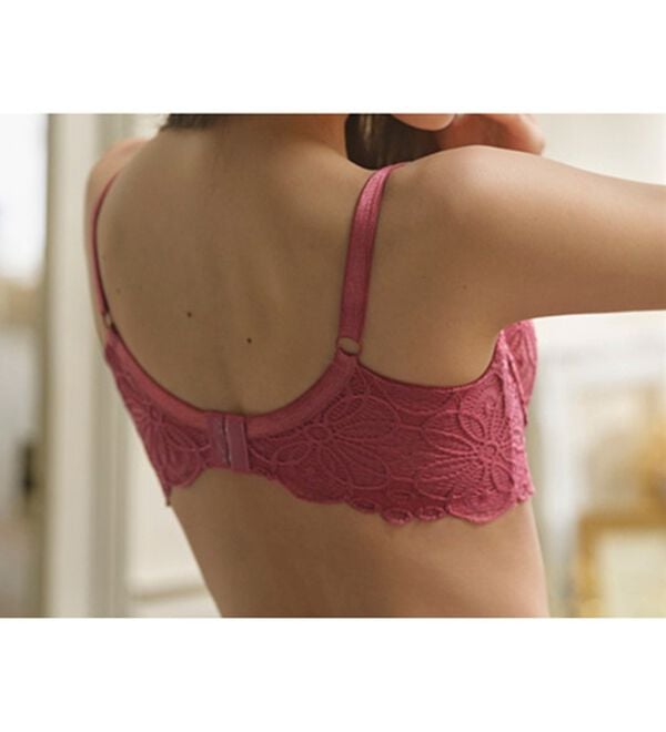 YU'NOW（ユナウ）の「レーシー脇高スッキリブラ＆ショーツ　～配色カラー～（ブラジャー＆ショーツセット）」｜詳細画像