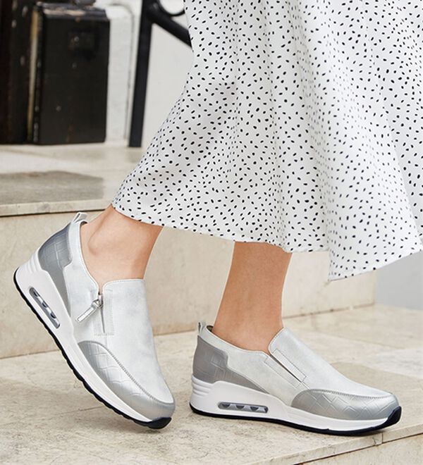 ルフラン（ルフラン）の「クロコ型押切替エアソールスニーカー（スニーカー）」｜詳細画像