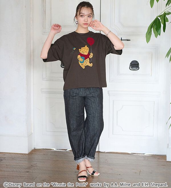 BELLUNA（ベルーナ）の「＜Ｄｉｓｎｅｙ＞綿混素材ゆるっとＴシャツ（カットソー）」｜詳細画像