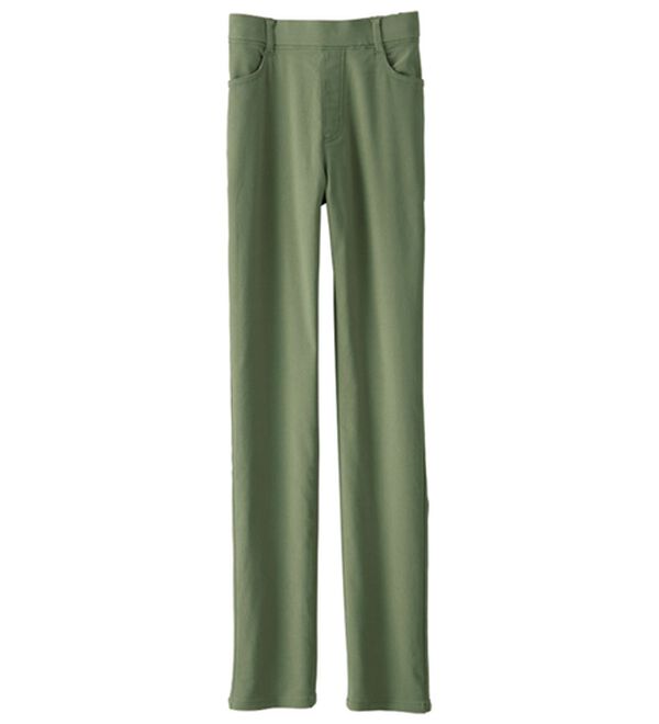 BELLUNA（ベルーナ）の「ゆるフィットスキニーパンツ（フルレングスパンツ）」｜カーキ