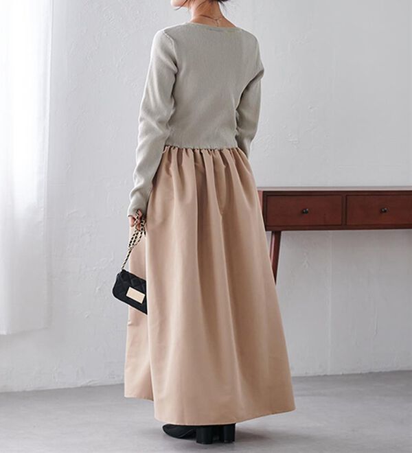 RANAN（ラナン）の「ニットドッキングワンピース（ドッキングワンピース）」｜詳細画像