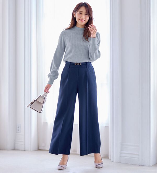 alotta（アロッタ）の「洗える！カシミヤタッチミニケーブルニット（ニット・セーター）」｜詳細画像